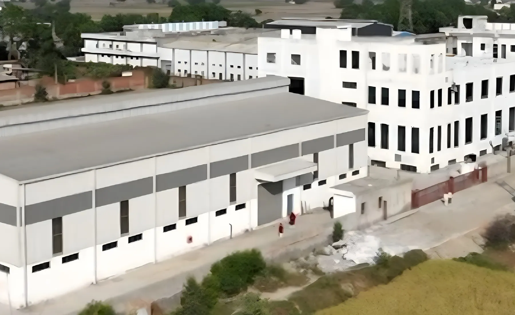 Aerial view of the J. Papyrus Packaging plant in Murthal, Haryana
